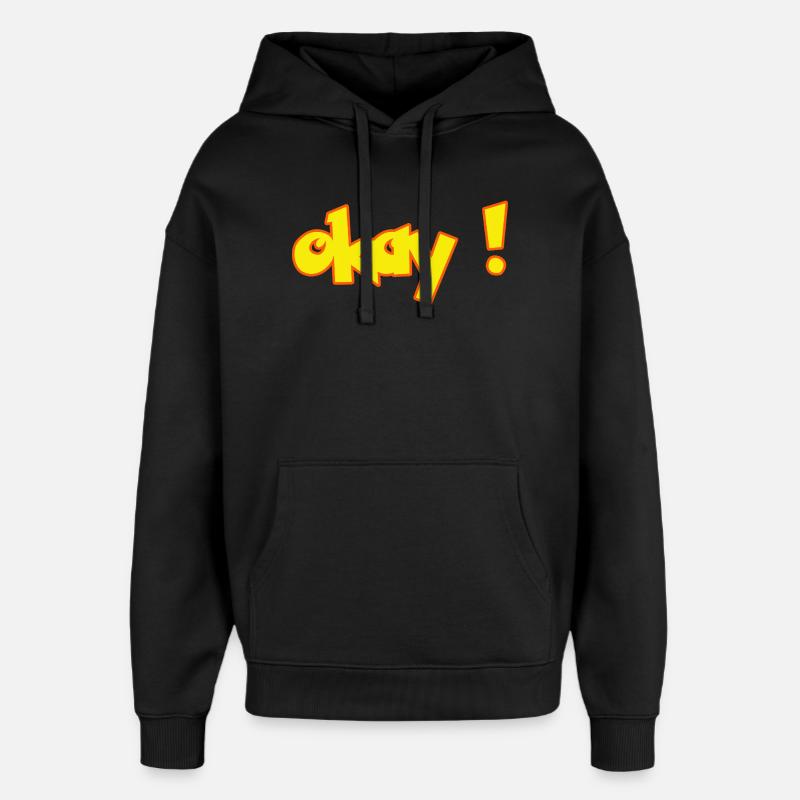 d’accord - Sweat à capuche unisexe Stanley/Stella Oversized - noir