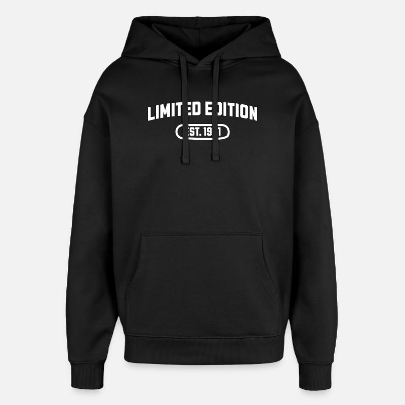 Édition limitée anniversaire 1961 - Sweat à capuche unisexe Stanley/Stella Oversized - noir