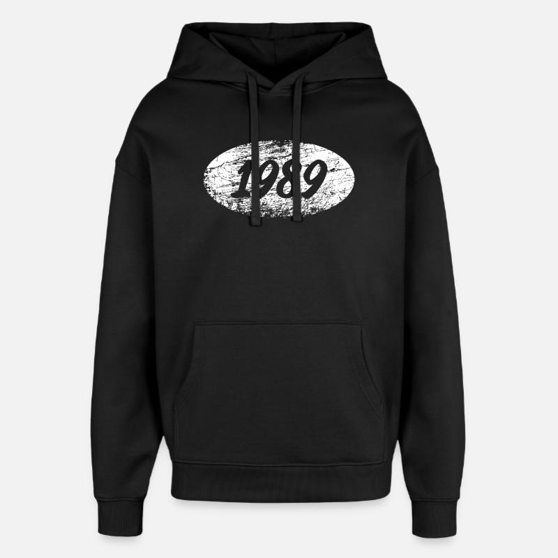 Temps libre 1989 - Sweat à capuche unisexe Stanley/Stella Oversized - noir