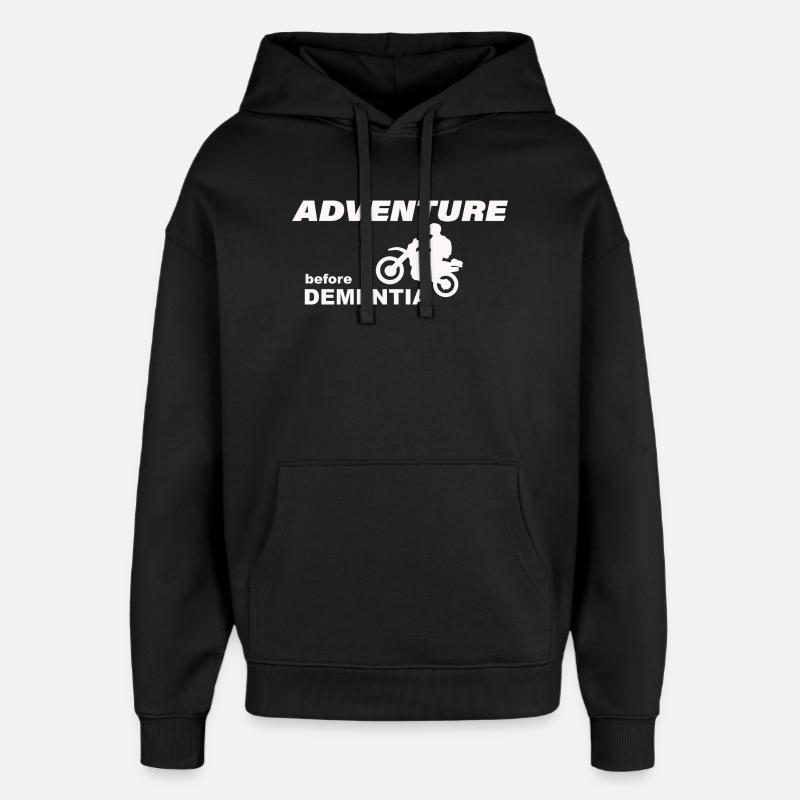 MOTORCYCLE ADVENTURE - Oversized Unisex Hoodie von Stanley/Stella - Schwarz