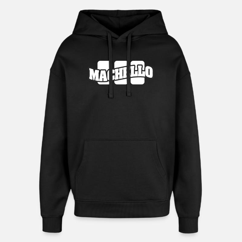 Cadeau pour Machello - Sweat à capuche unisexe Stanley/Stella Oversized - noir