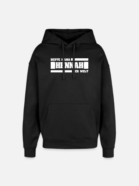 Mother's Day Hennah - Oversized Unisex Hoodie by Stanley/Stella - black