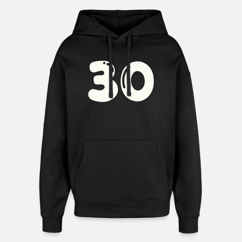 30 - Sweat à capuche unisexe Stanley/Stella Oversized - noir