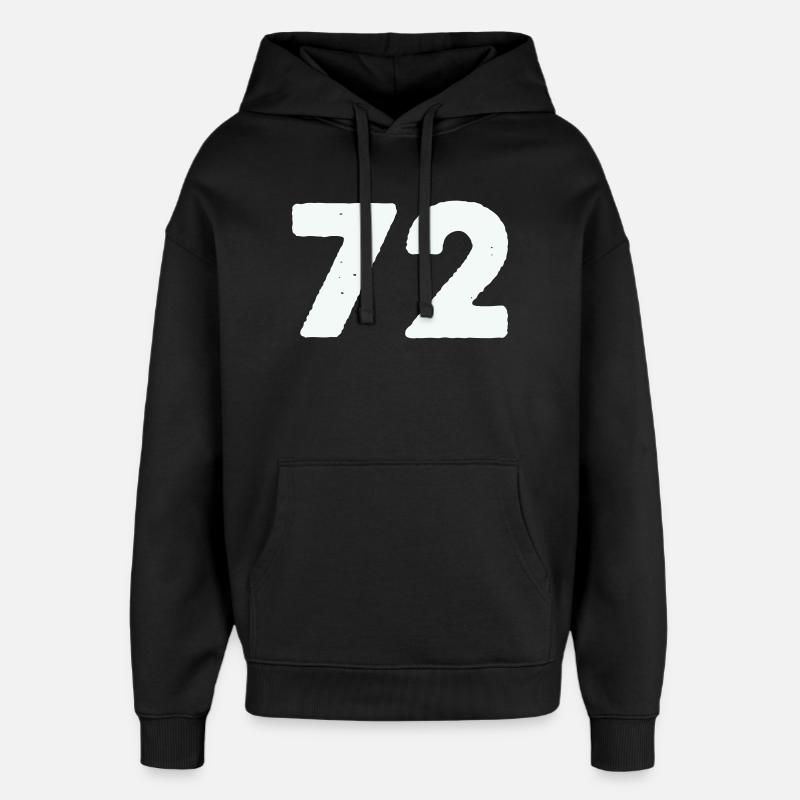 72 - Sweat à capuche unisexe Stanley/Stella Oversized - noir