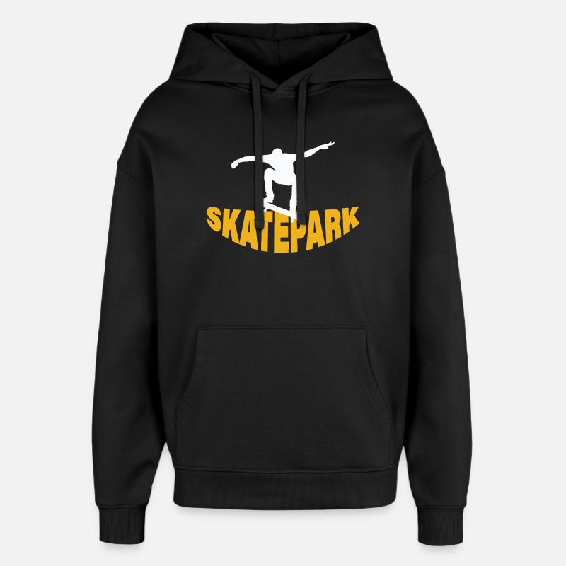 Skatepark - Sweat à capuche unisexe Stanley/Stella Oversized - noir
