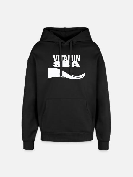 Vitamine Mer - Sweat à capuche unisexe Stanley/Stella Oversized - noir