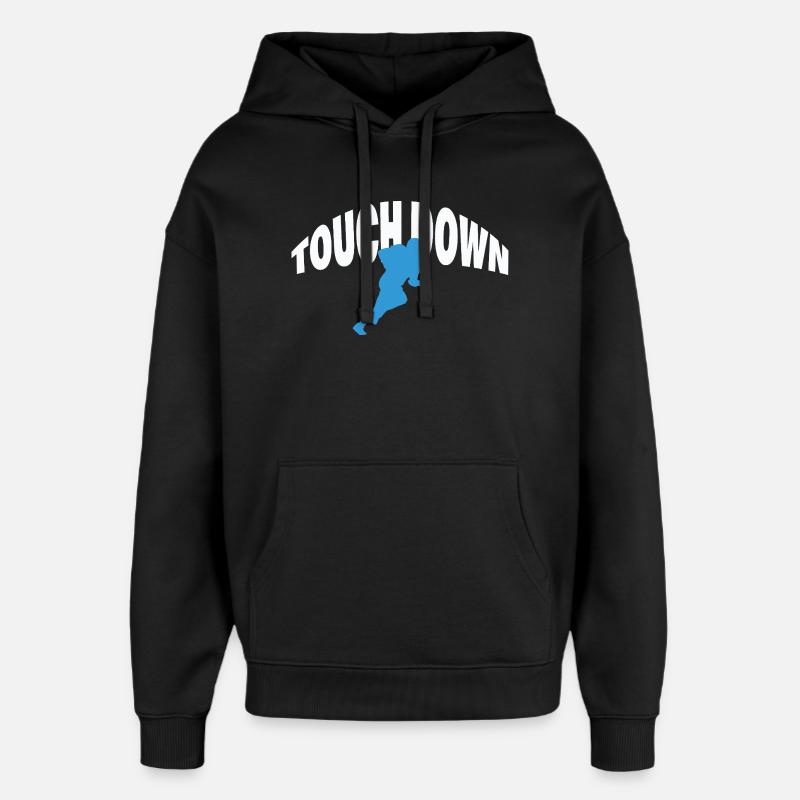 TOUCH DOWN - Oversized Unisex Hoodie von Stanley/Stella - Schwarz