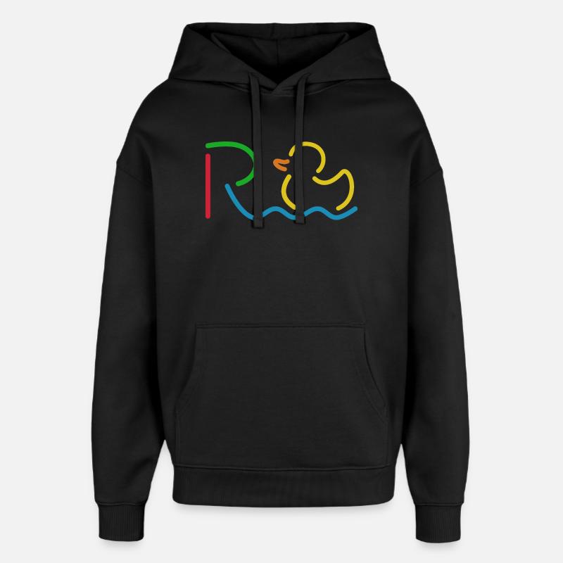 Enfin, pension - retraite - retraite - Sweat à capuche unisexe Stanley/Stella Oversized - noir