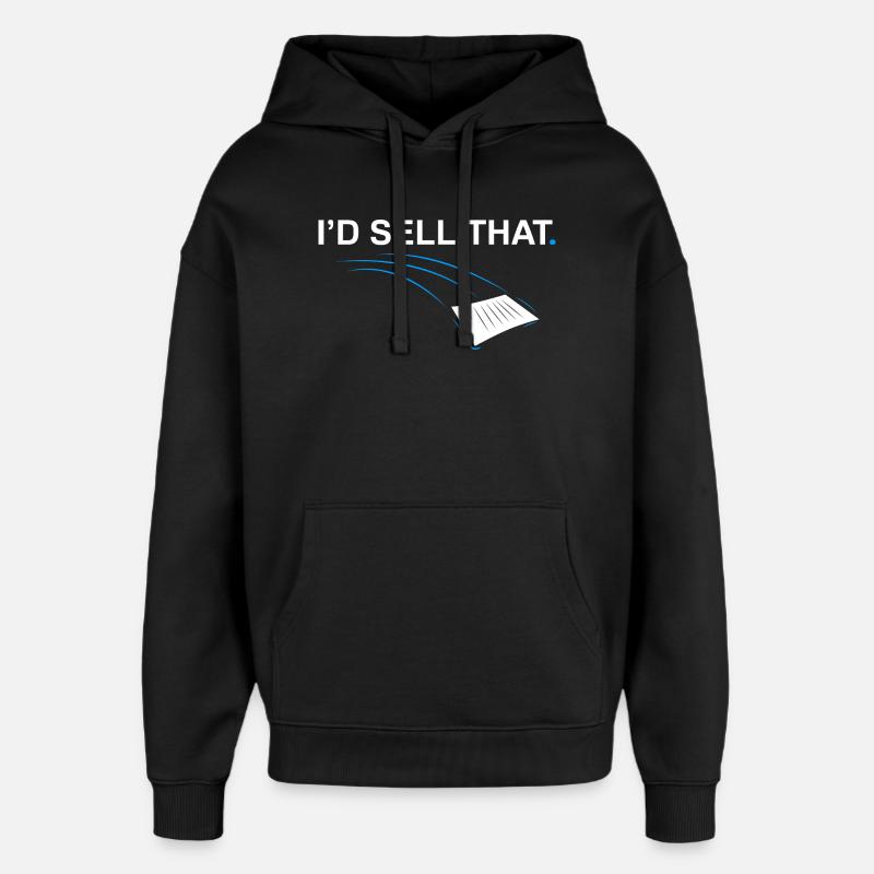 Je vendrais ce Drôle d’agent immobilier - Sweat à capuche unisexe Stanley/Stella Oversized - noir