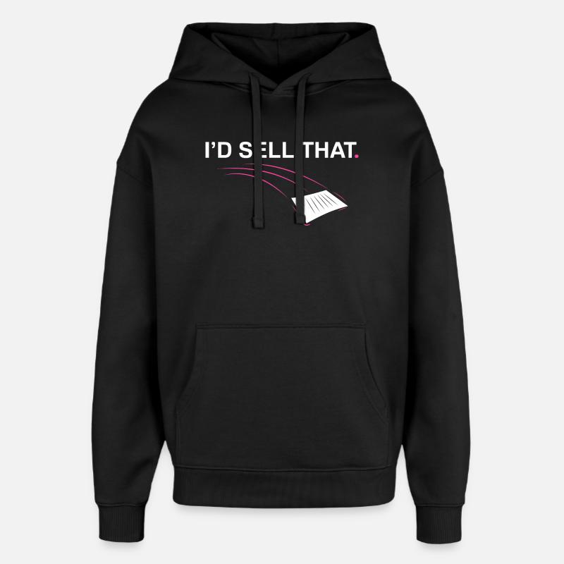 Je vendrais ce Drôle d’agent immobilier - Sweat à capuche unisexe Stanley/Stella Oversized - noir