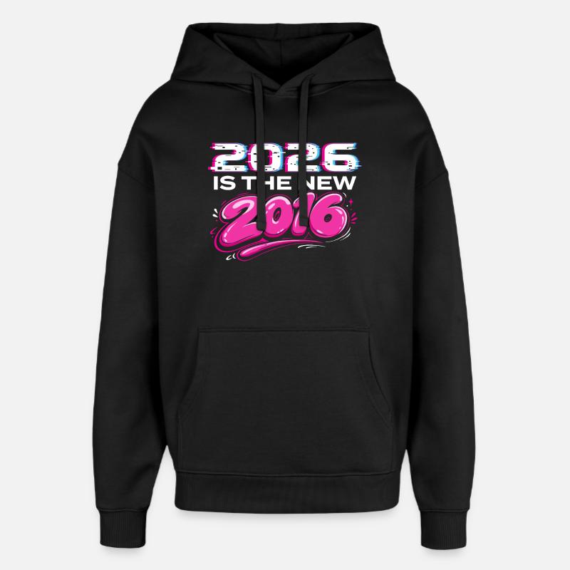Nouvelles ambiances Internet rétro 2026 - Sweat à capuche unisexe Stanley/Stella Oversized - noir