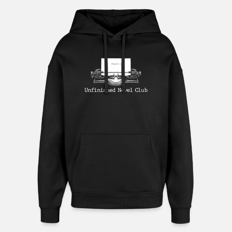Esthétique d’écrivain lecteur roman inachevé - Sweat à capuche unisexe Stanley/Stella Oversized - noir