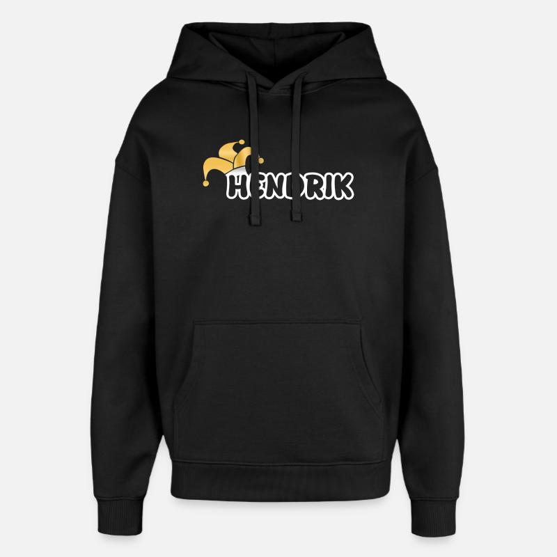 Shrovetide Hendrik - Sweat à capuche unisexe Stanley/Stella Oversized - noir