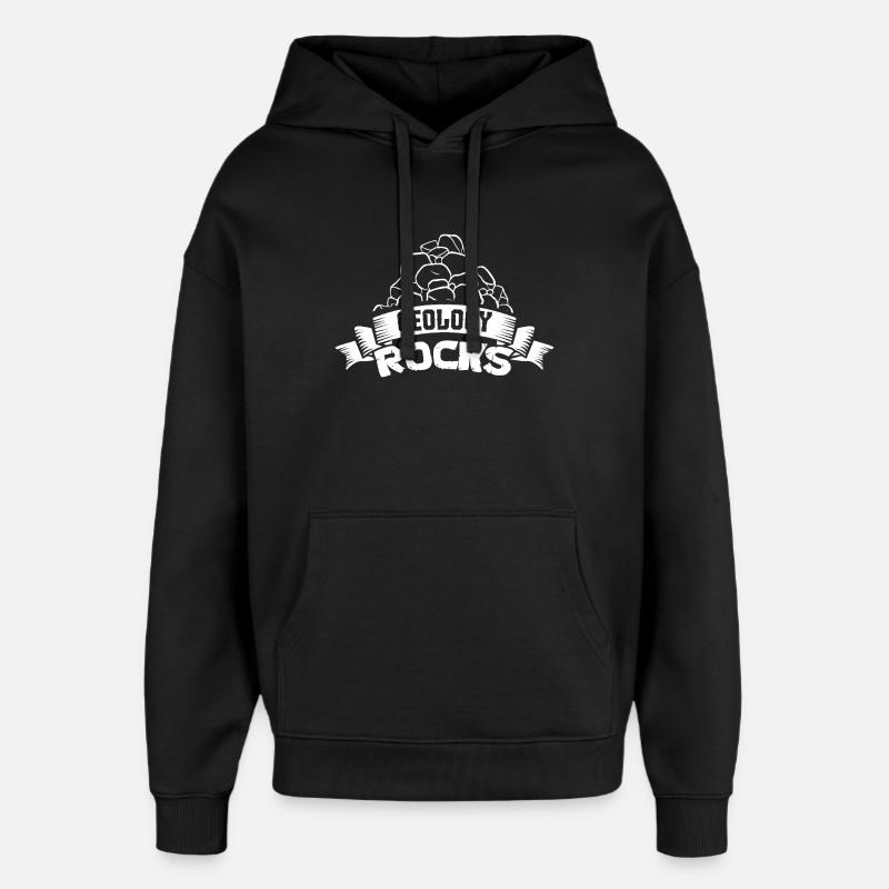 La géologie est géniale ! - Sweat à capuche unisexe Stanley/Stella Oversized - noir