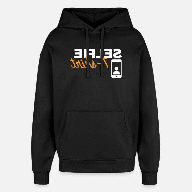 Selfie T-shirt - Sweat à capuche unisexe Stanley/Stella Oversized - noir