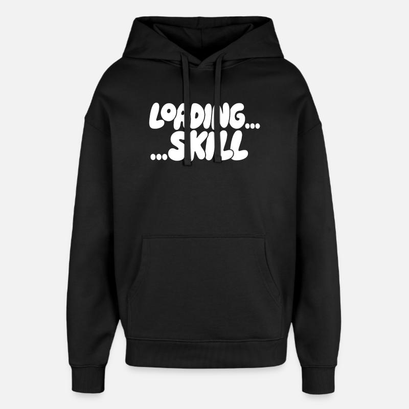 Loading Screen Skill Aesthetics - Oversized Unisex Hoodie by Stanley/Stella - black