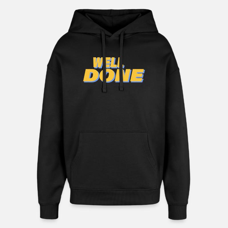 BRAVO - Sweat à capuche unisexe Stanley/Stella Oversized - noir