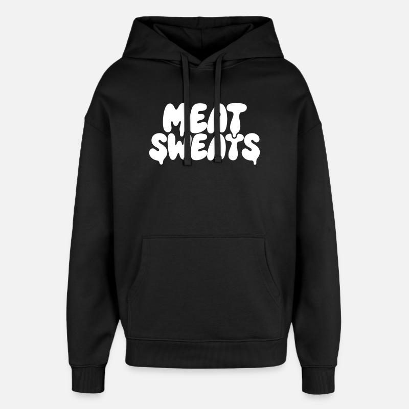 Humour en disant Meat Sweats BBQ - Sweat à capuche unisexe Stanley/Stella Oversized - noir