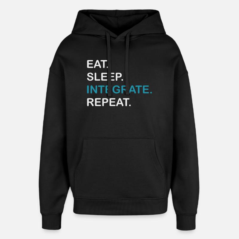 Integrate Repeat HPLC Performance Chromatography - Oversized Unisex Hoodie von Stanley/Stella - Schwarz