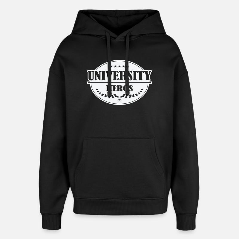 Insigne Unihelden - Sweat à capuche unisexe Stanley/Stella Oversized - noir