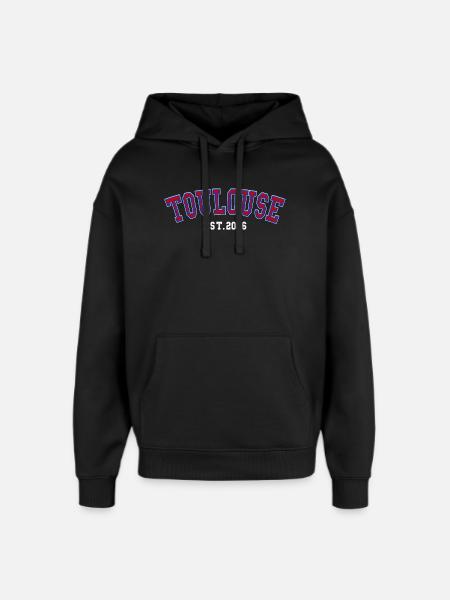 Toulouse Est. 2006 - Oversized Unisex Hoodie by Stanley/Stella - black