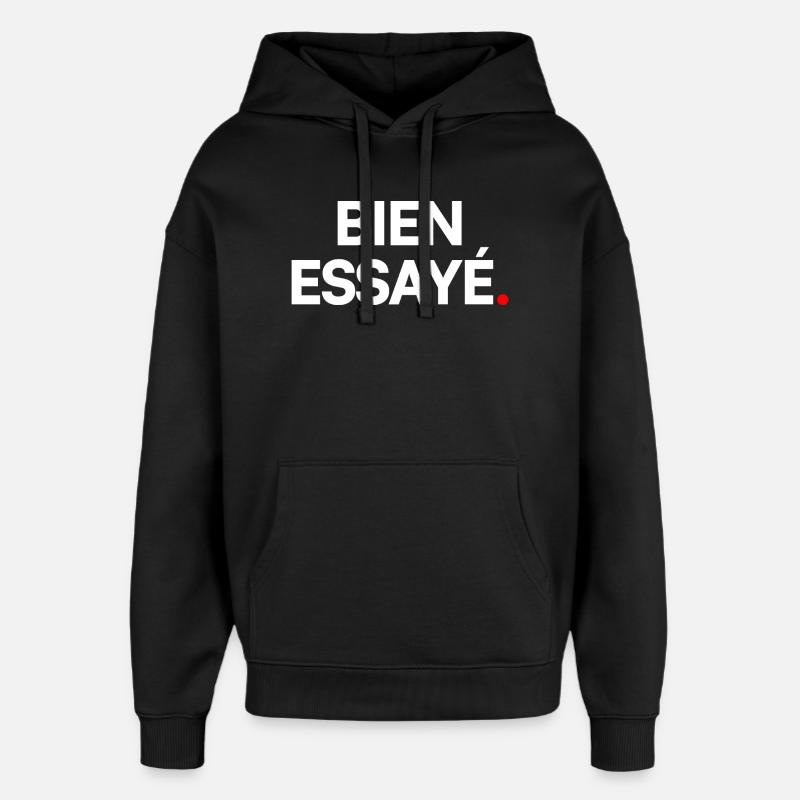 Bien essayé - Sweat à capuche unisexe Stanley/Stella Oversized - noir