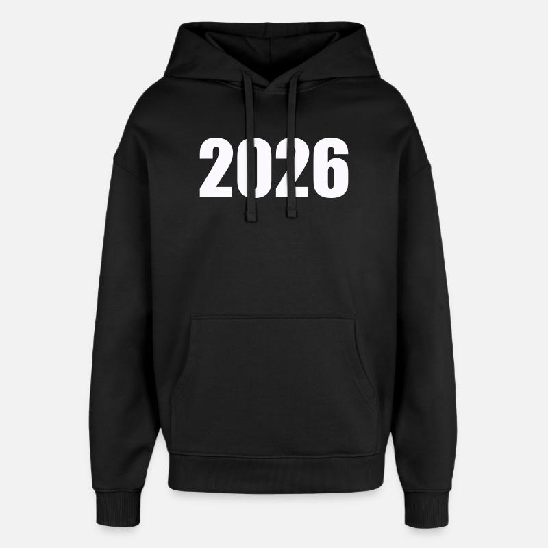 2026 - Sweat à capuche unisexe Stanley/Stella Oversized - noir