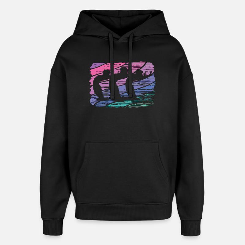 Natation artistique par équipe Natation synchronisée - Sweat à capuche unisexe Stanley/Stella Oversized - noir