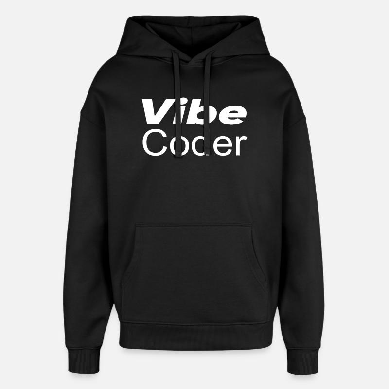 Techno-utopie : Vibe Coder - Sweat à capuche unisexe Stanley/Stella Oversized - noir