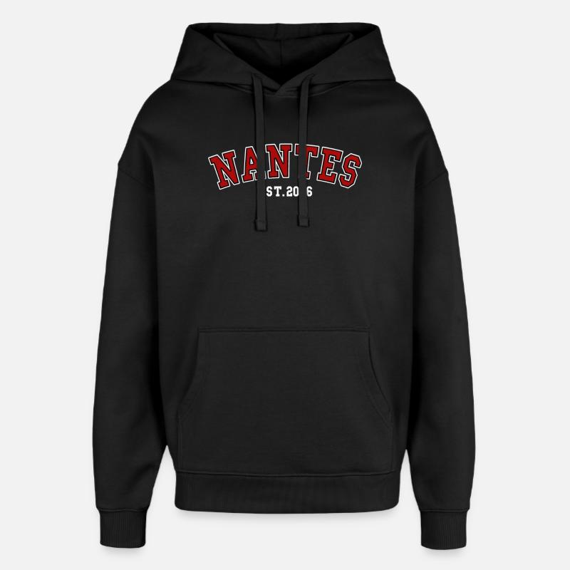 Nantes Fondée en 2006 - Sweat à capuche unisexe Stanley/Stella Oversized - noir
