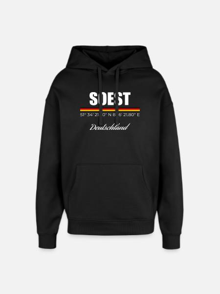 Soest - Oversized Unisex Hoodie von Stanley/Stella - Schwarz
