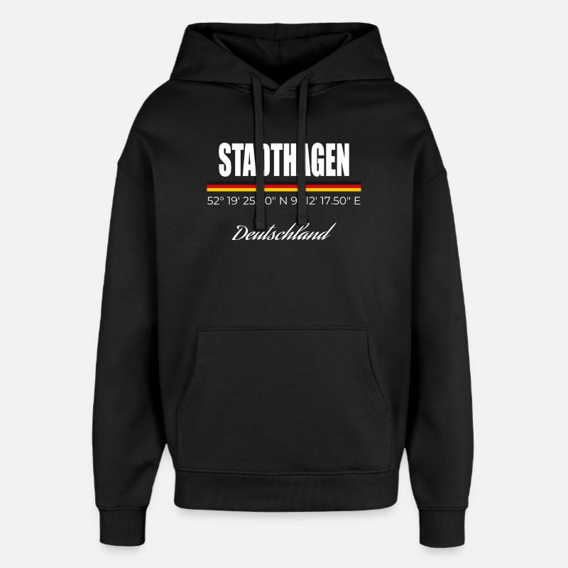 Stadthagen - Oversized Unisex Hoodie von Stanley/Stella - Schwarz