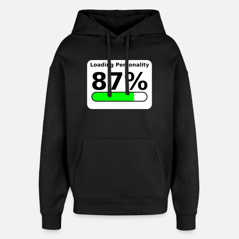 Loading Personality 87% – Nerdy Statement Tee - Oversized Unisex Hoodie von Stanley/Stella - Schwarz