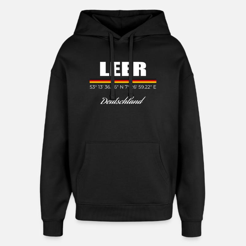 Leer - Oversized Unisex Hoodie von Stanley/Stella - Schwarz