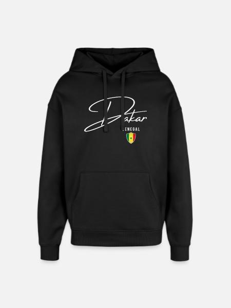 Dakar Senegal, elegant design Dakar - Oversized Unisex Hoodie by Stanley/Stella - black