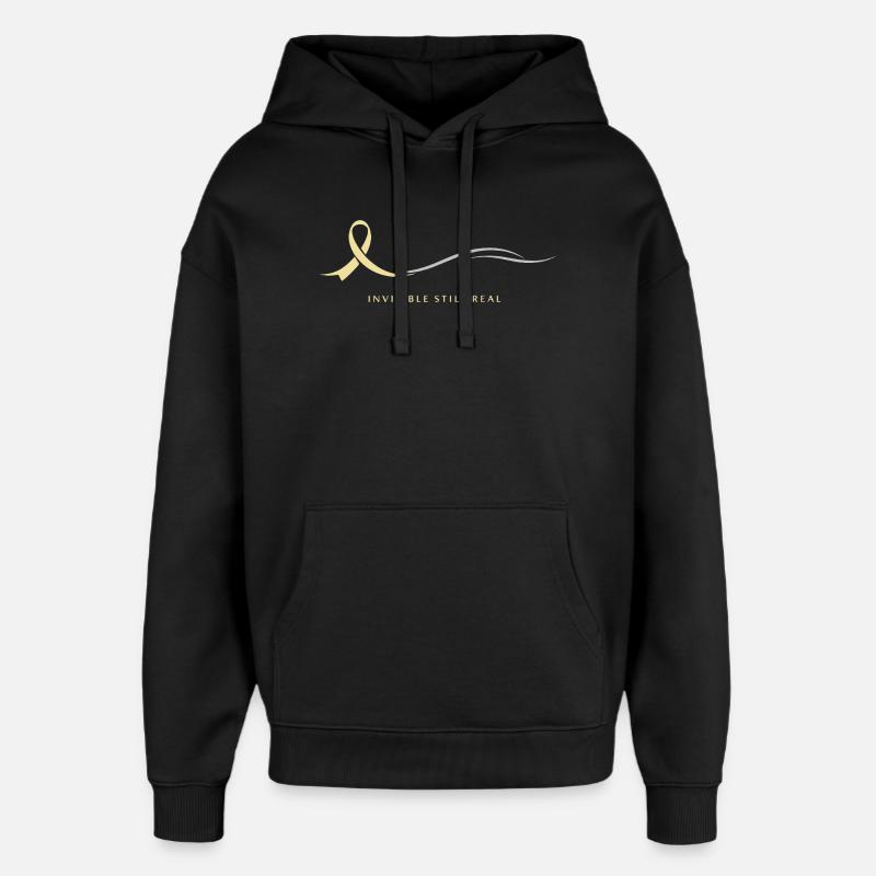 Endometriose-bewusstsein Endo Warrior - Oversized Unisex Hoodie von Stanley/Stella - Schwarz