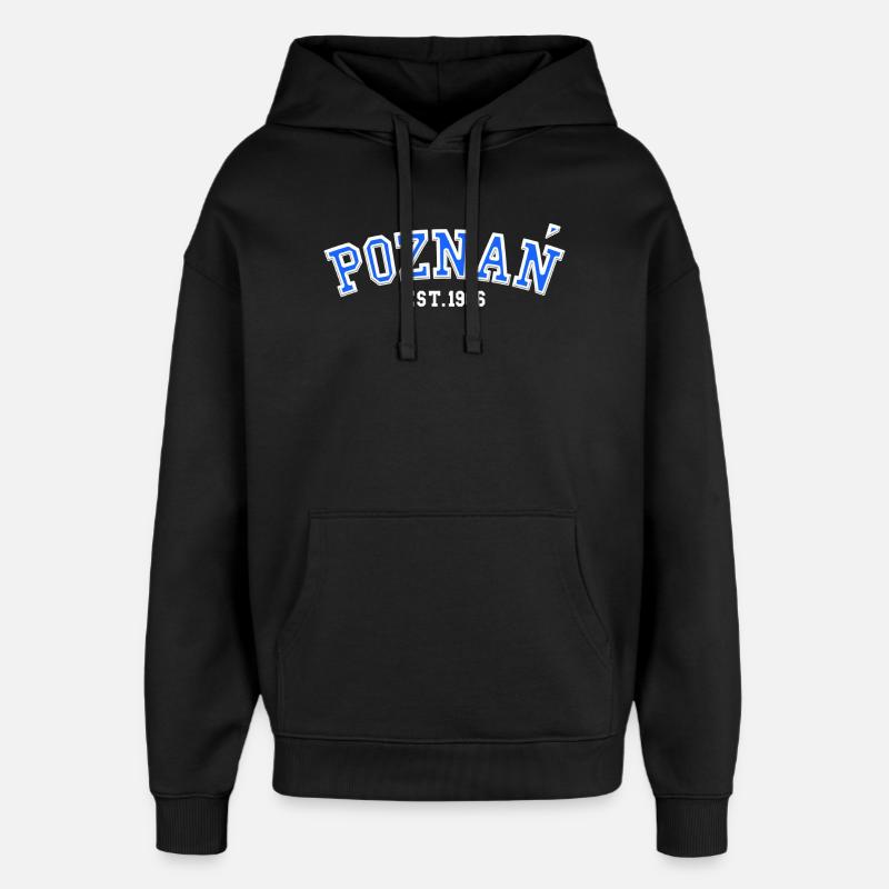 Poznań Fondée en 1986 - Sweat à capuche unisexe Stanley/Stella Oversized - noir