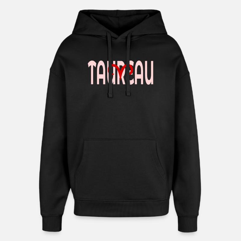 Taureau Mars Avril - Sweat à capuche unisexe Stanley/Stella Oversized - noir