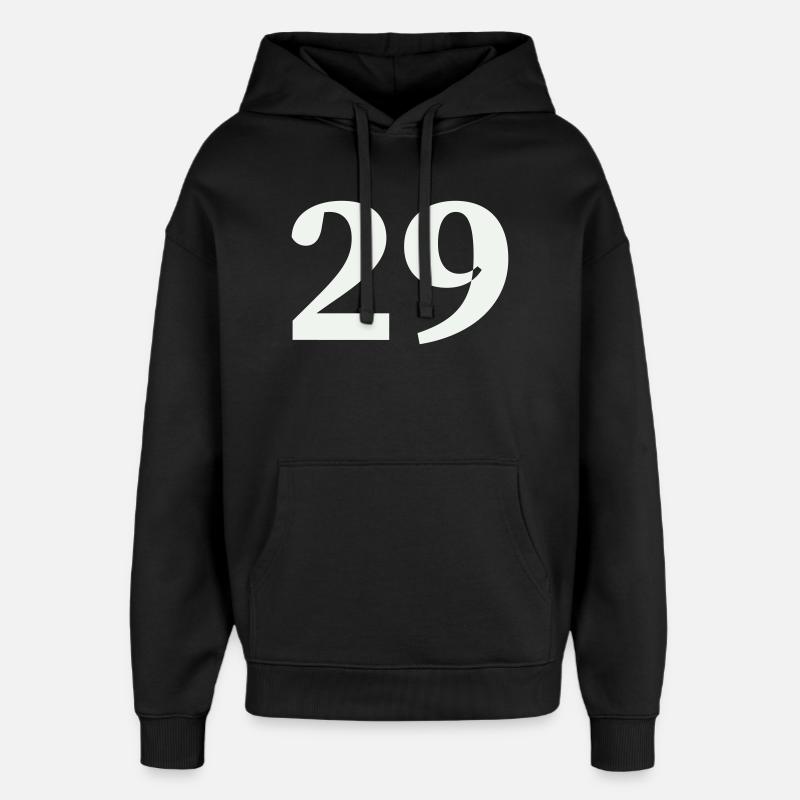 29 - Oversized Unisex Hoodie by Stanley/Stella - black