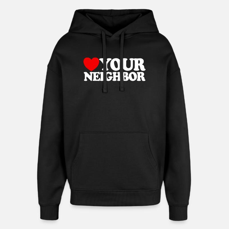 Charité – Foi chrétienne – Jésus - Sweat à capuche unisexe Stanley/Stella Oversized - noir