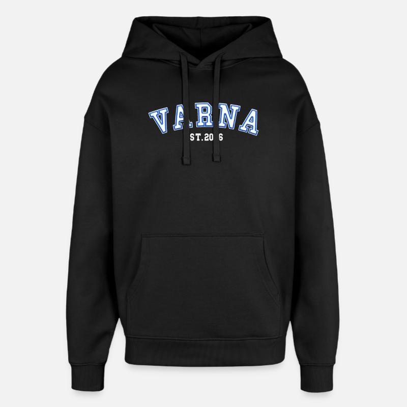 Varna fondée en 2006 - Sweat à capuche unisexe Stanley/Stella Oversized - noir