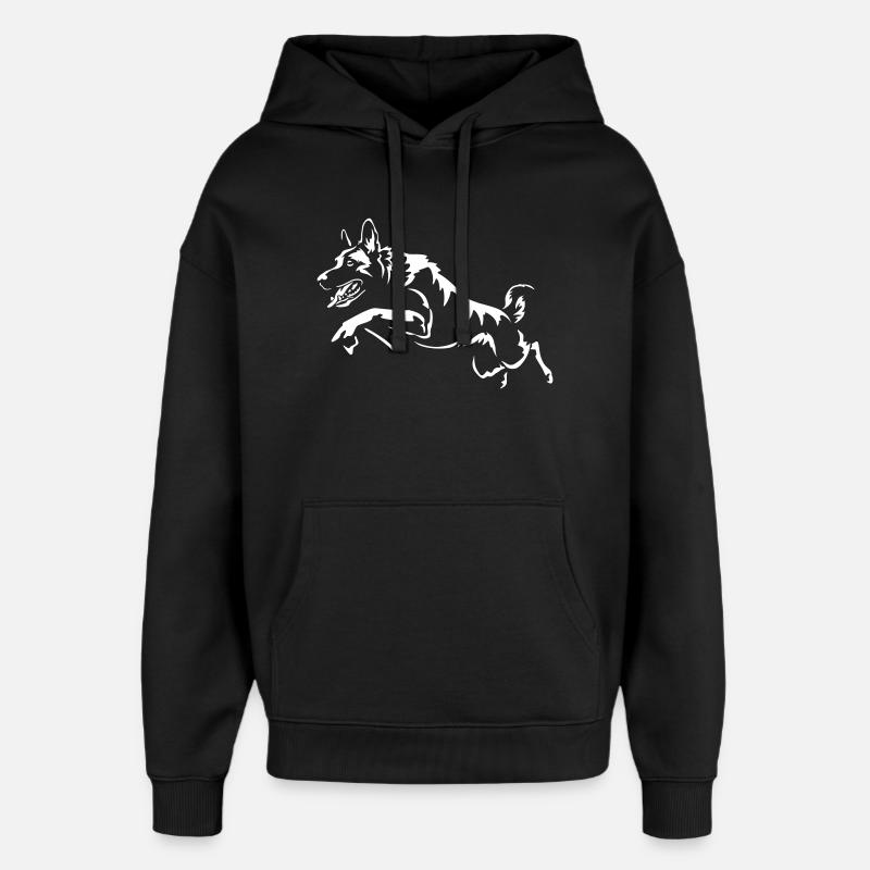 Malinois « Édition Noire » - Sweat à capuche unisexe Stanley/Stella Oversized - noir
