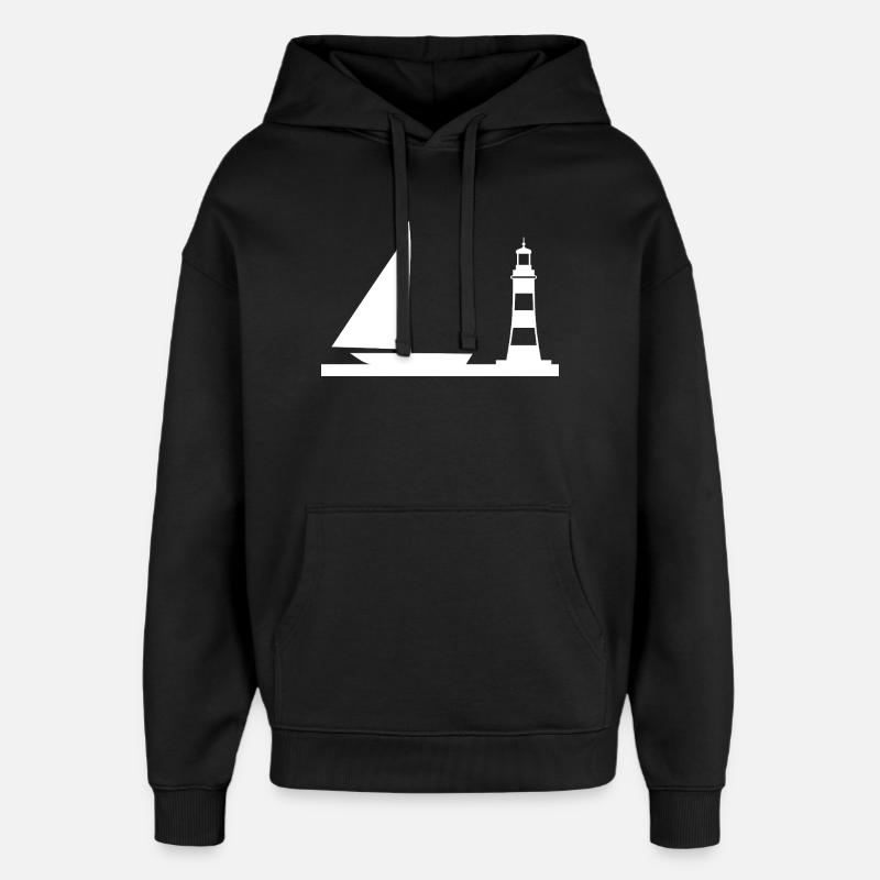 Voile - Sweat à capuche unisexe Stanley/Stella Oversized - noir