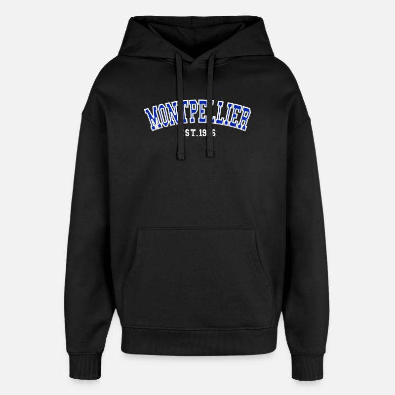 Montpellier fondé en 1976 - Sweat à capuche unisexe Stanley/Stella Oversized - noir