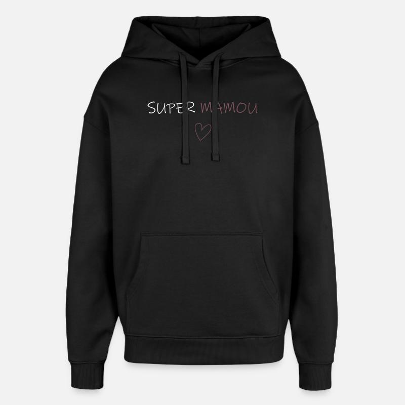 super mamou - Sweat à capuche unisexe Stanley/Stella Oversized - noir