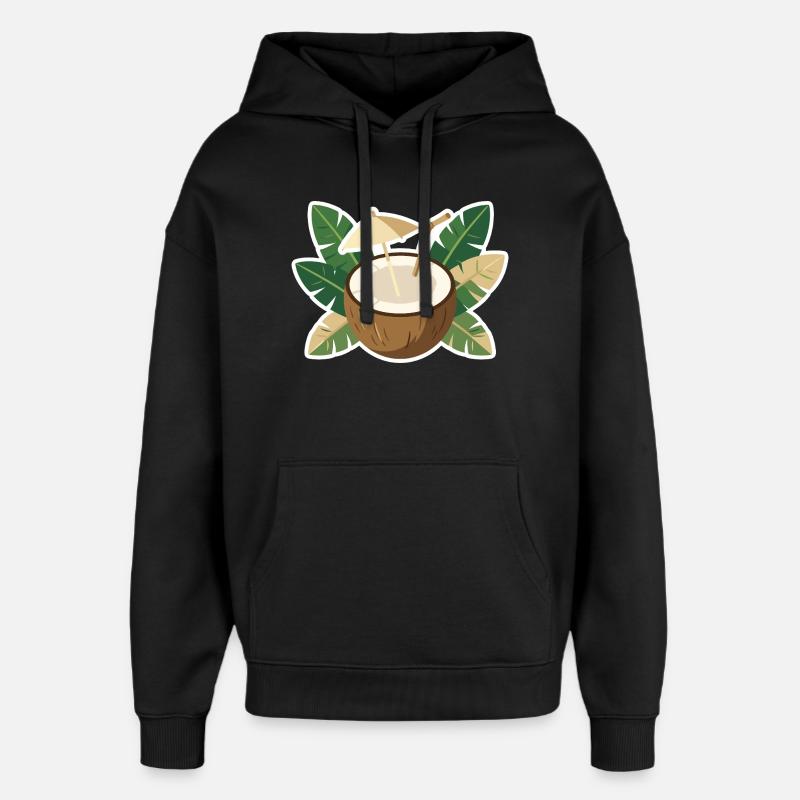 Refroidisseur de l’île Coconut - Sweat à capuche unisexe Stanley/Stella Oversized - noir