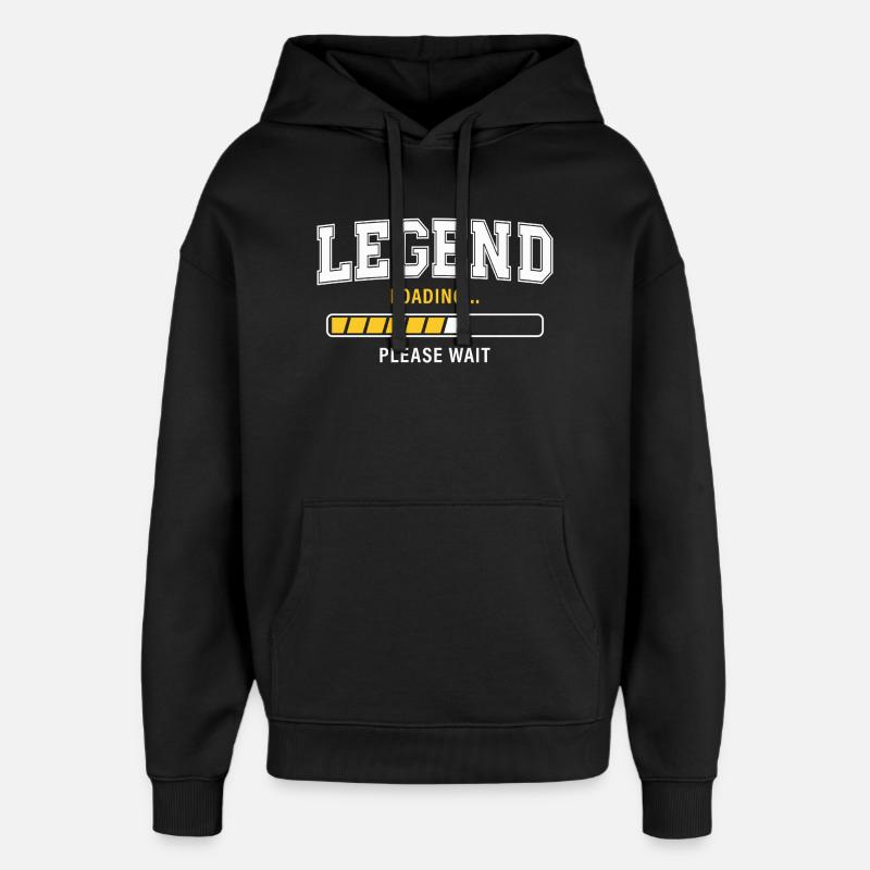 Legend Loading Please Wait - Oversized Unisex Hoodie by Stanley/Stella - black
