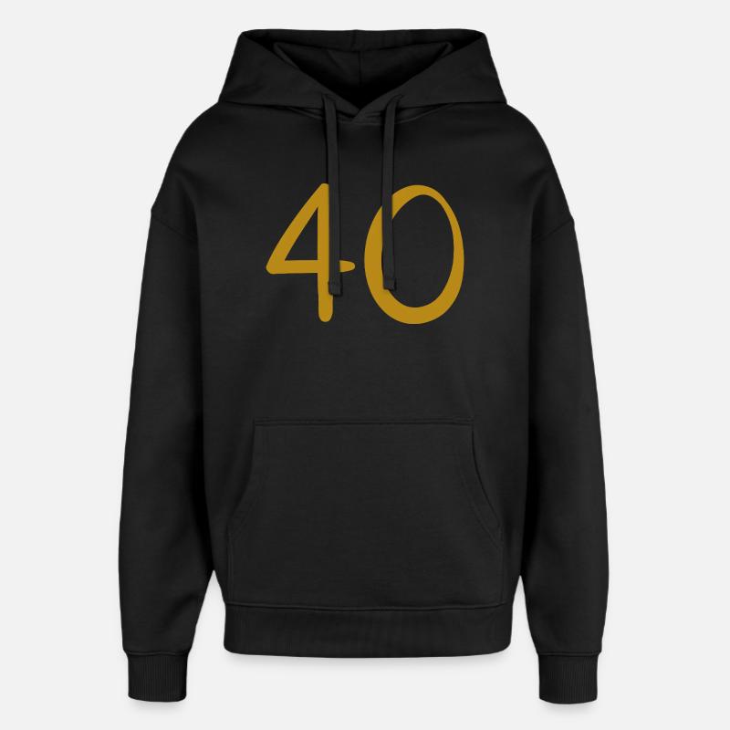 40 - Sweat à capuche unisexe Stanley/Stella Oversized - noir