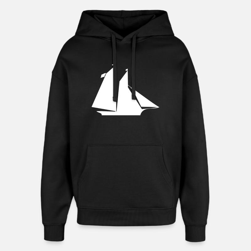 Segeln - Oversized Unisex Hoodie von Stanley/Stella - Schwarz