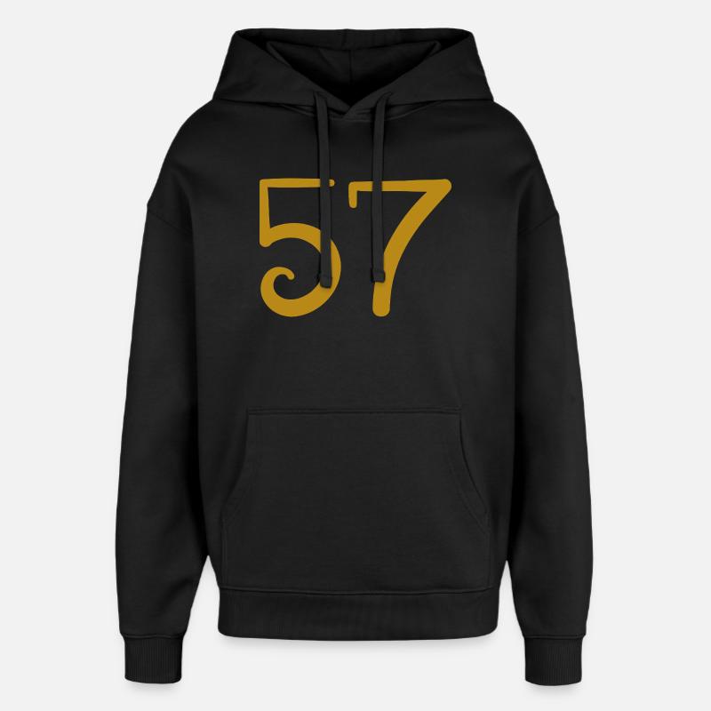 57 - Sweat à capuche unisexe Stanley/Stella Oversized - noir